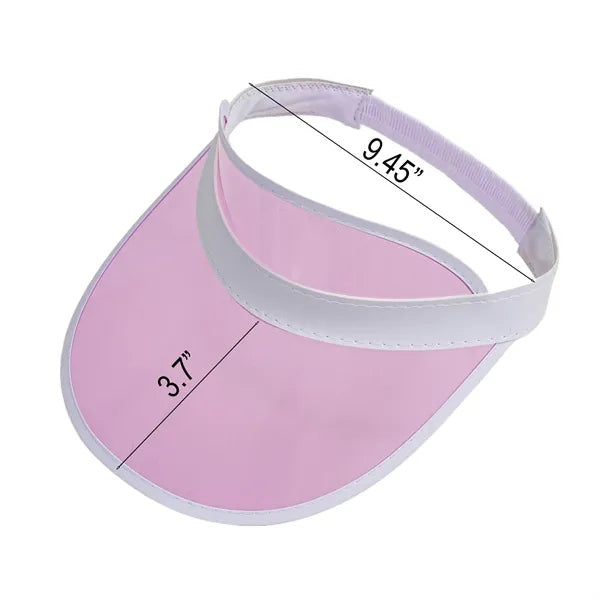 Lightweight UV-Protective PVC Sun Visor Hat