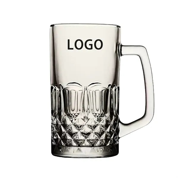 17 oz Glass Beer Mug With Handle