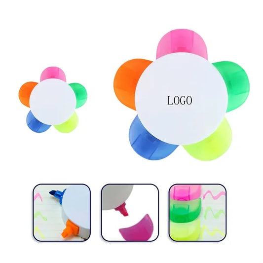 Multicolor Flower Tip Highlighter