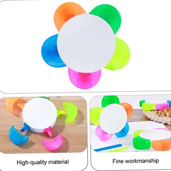 Multicolor Flower Tip Highlighter