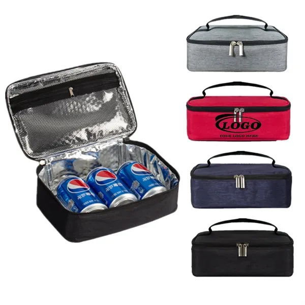 Portable Thermal Insulated Cooler Bag Mini Lunch Box