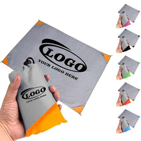 Pocket Picnic Blanket Foldable Beach Mat w/ Storage Bag