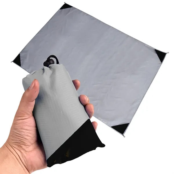 Pocket Picnic Blanket Foldable Beach Mat w/ Storage Bag