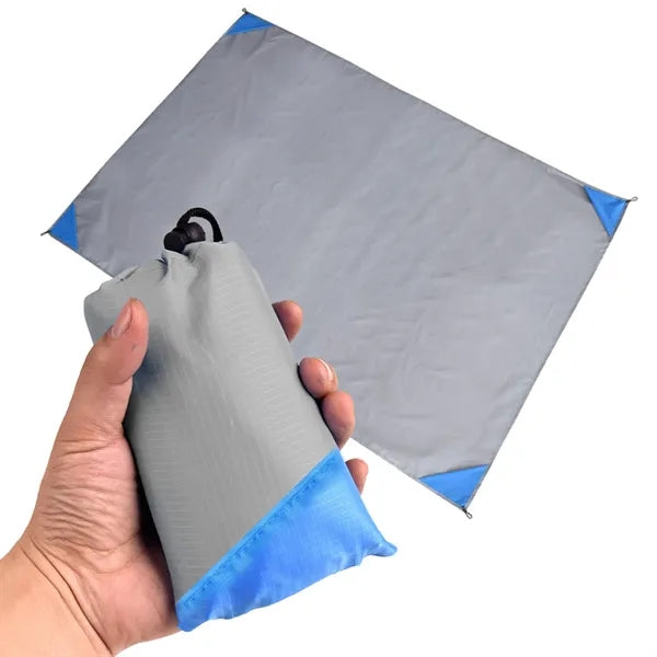 Pocket Picnic Blanket Foldable Beach Mat w/ Storage Bag