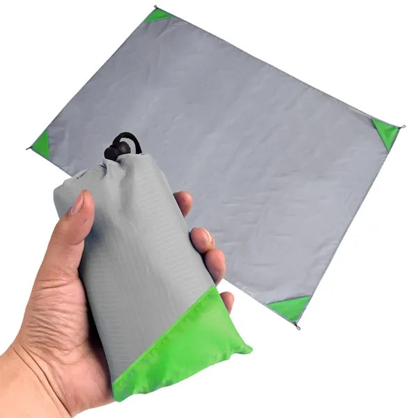 Pocket Picnic Blanket Foldable Beach Mat w/ Storage Bag