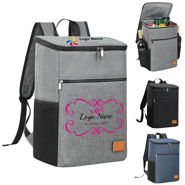 18-Can Backpack Cooler with PEVA Lining and Multiple Pockets