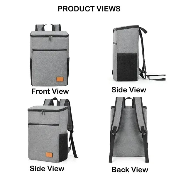 18-Can Backpack Cooler with PEVA Lining and Multiple Pockets