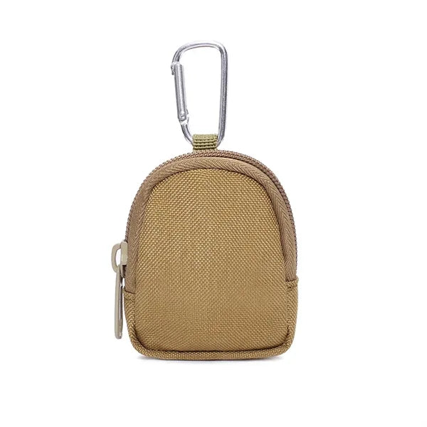 Outdoor EDC Key & Coin Organizer Pouch w/ Carabiner