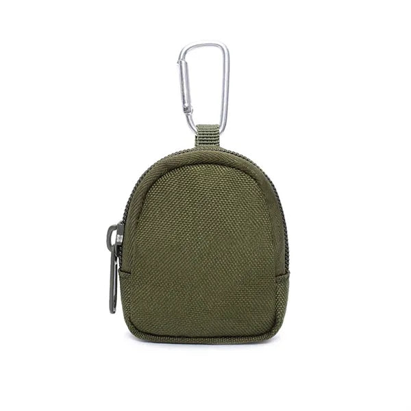 Outdoor EDC Key & Coin Organizer Pouch w/ Carabiner