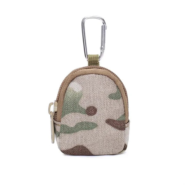 Outdoor EDC Key & Coin Organizer Pouch w/ Carabiner