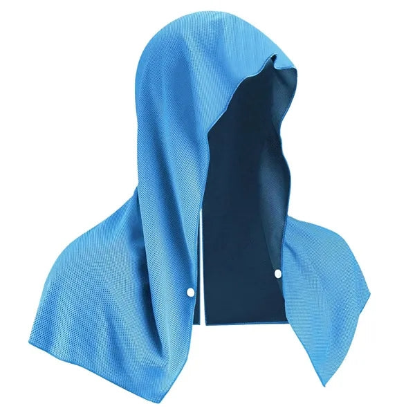 Sweat Absorbent Cooling Hoodie Towel for Neck and Face