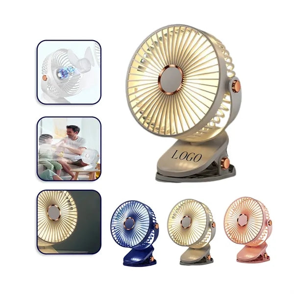 Rechargeable Clip Fan for Desk Use