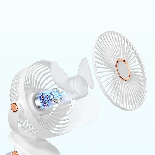 Rechargeable Clip Fan for Desk Use