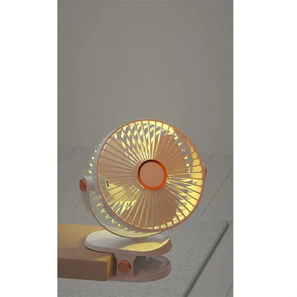 Rechargeable Clip Fan for Desk Use