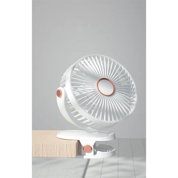 Rechargeable Clip Fan for Desk Use