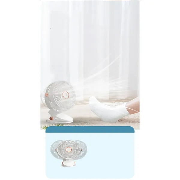Rechargeable Clip Fan for Desk Use