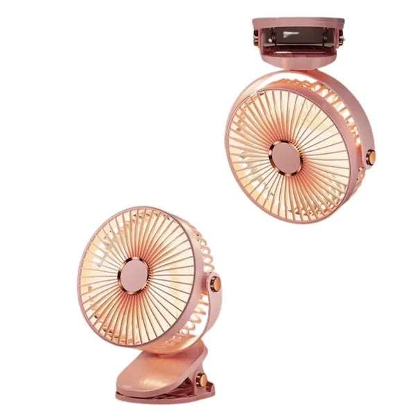 Rechargeable Clip Fan for Desk Use