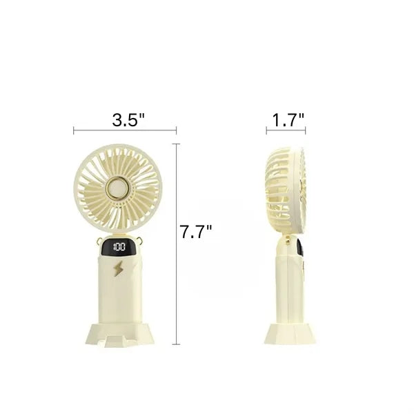 USB Neck Fan with Battery Display