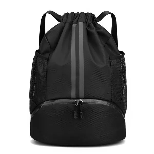 Drawstring Gym Bag with Wet Storage