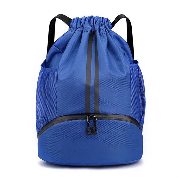Drawstring Gym Bag with Wet Storage