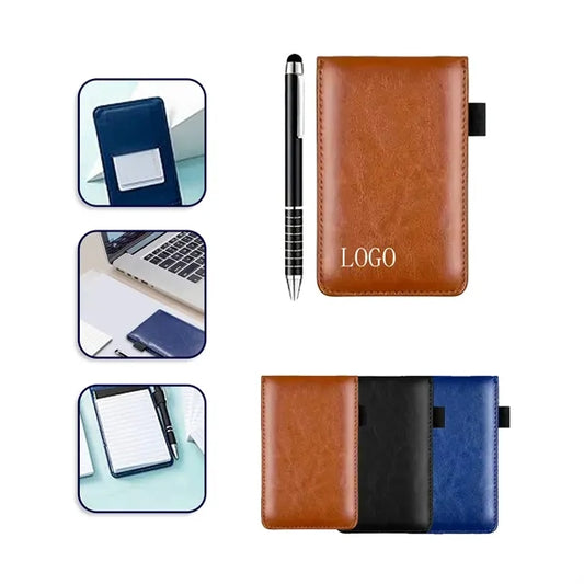 Mini Leather Journal and Pen Set