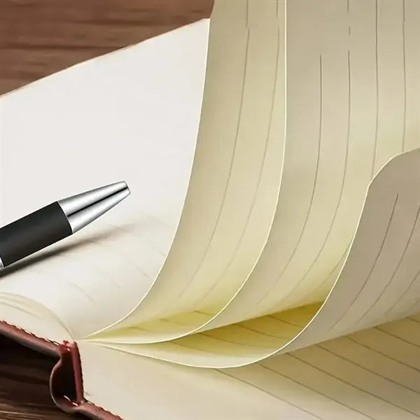 Mini Leather Notebook Pen Set