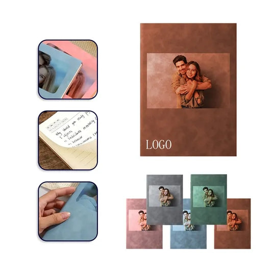 Photo Logo Leather Notebook