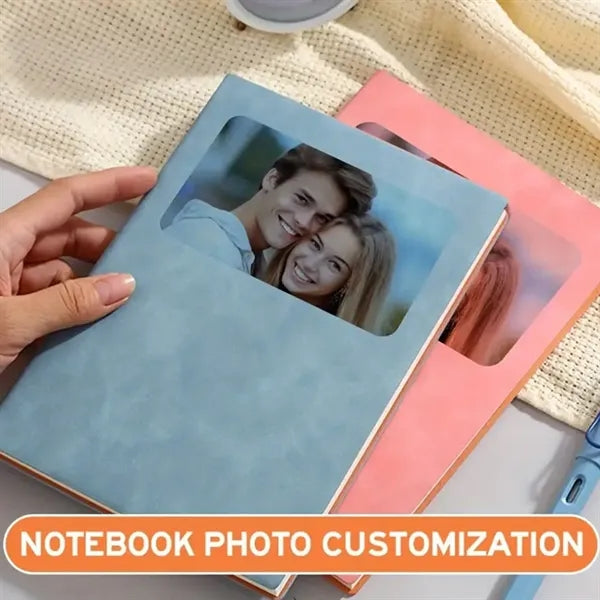Photo Logo Leather Notebook
