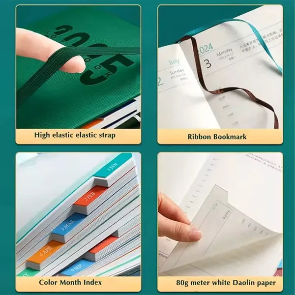 Vintage Style Custom Closure Notebook