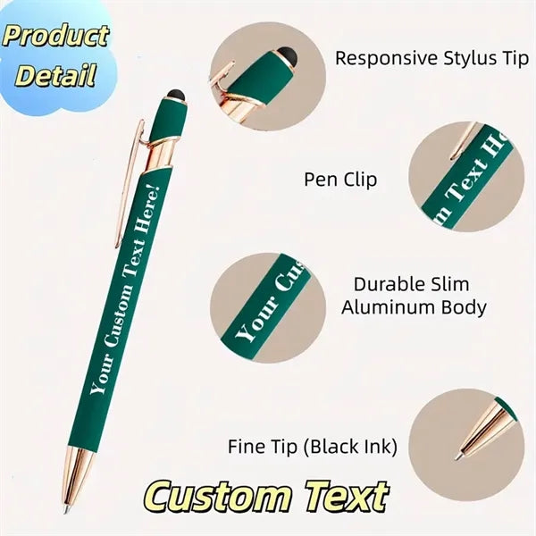 Soft Grip Metal Pen with Case