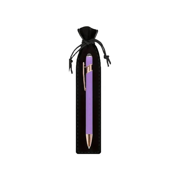 Soft Grip Metal Pen with Case