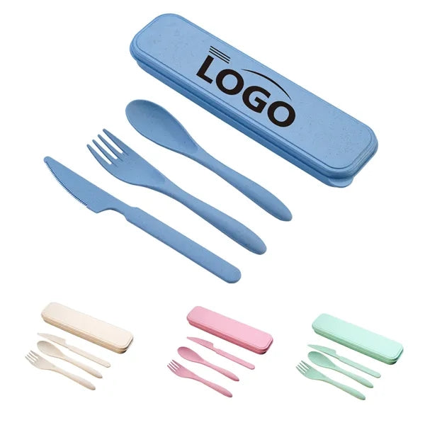 3-In-1 Plastic Knife Fork Spoon Set
