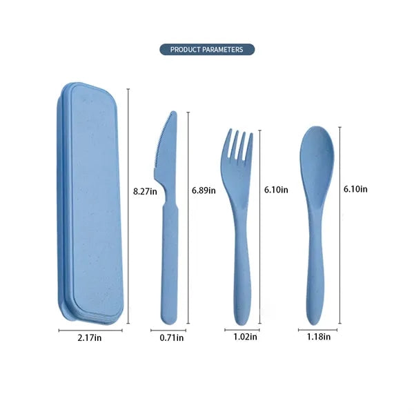 3-In-1 Plastic Knife Fork Spoon Set