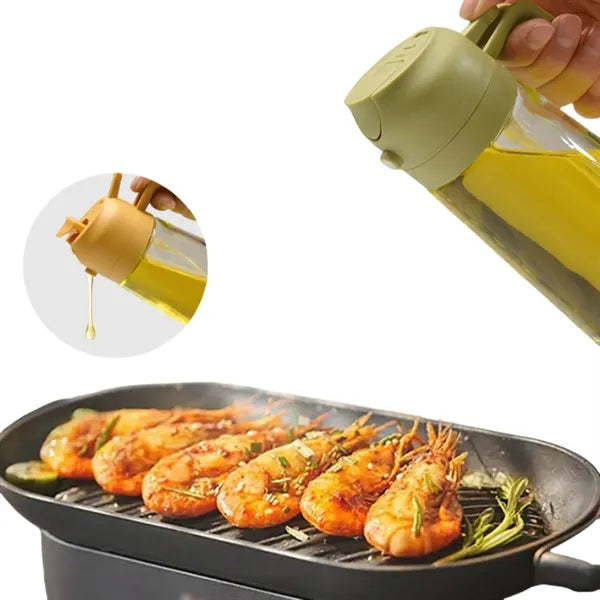 Multifunctional 2-in-1 Oil Bottle