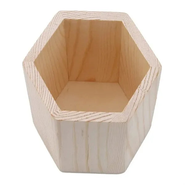 Wood Pen Pencil Holder Stand for Stationery & Flowers