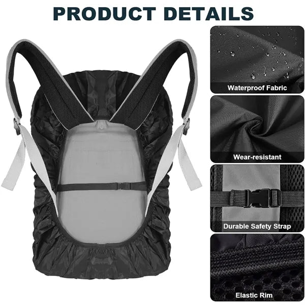 Waterproof Backpack Rain Cover with Reflective Strip
