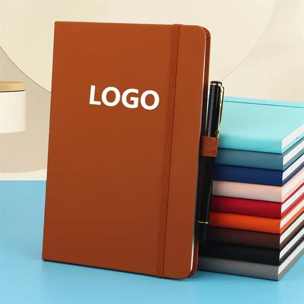 PU A5 Strap Notebook With Pen Loop
