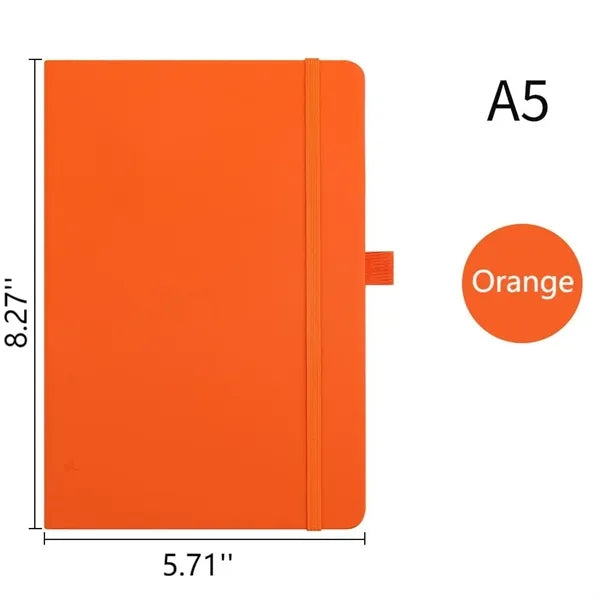PU A5 Strap Notebook With Pen Loop