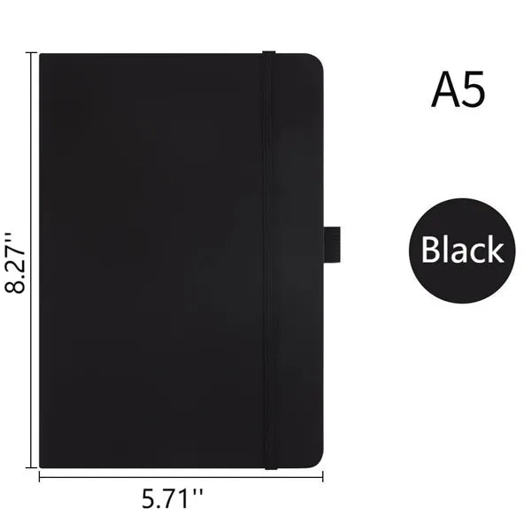 PU A5 Strap Notebook With Pen Loop