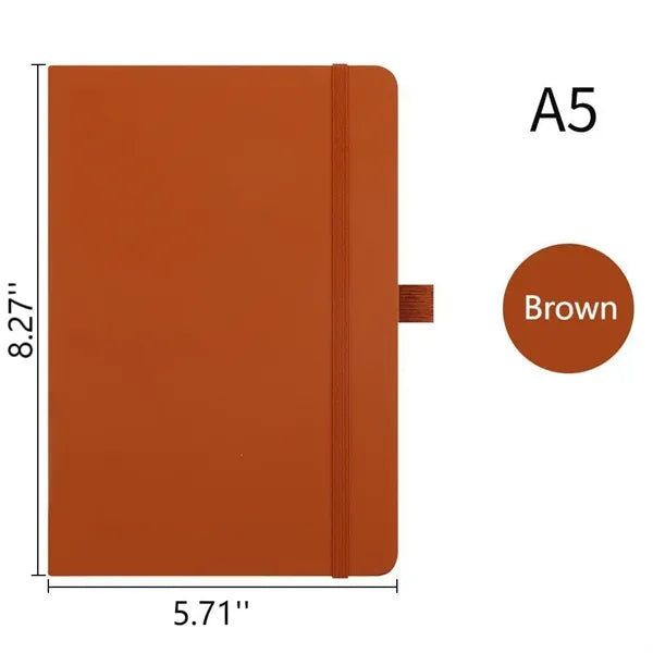 PU A5 Strap Notebook With Pen Loop