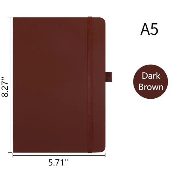 PU A5 Strap Notebook With Pen Loop