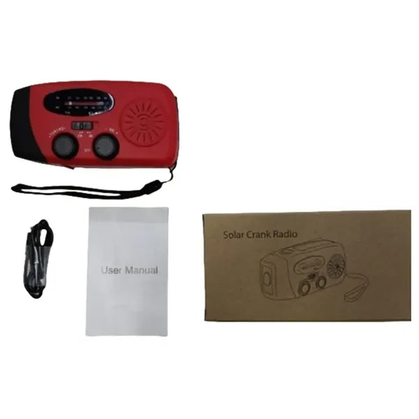 Multifunctional Hand Crank Emergency Outdoor LED Solar Radio