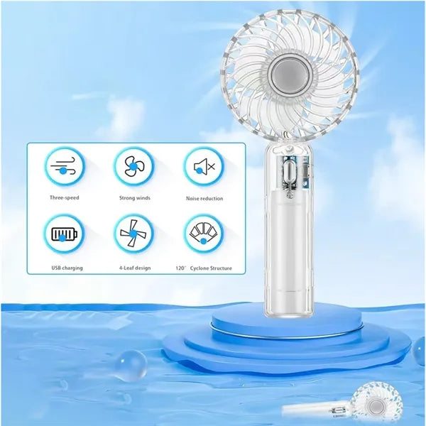 Transparent Portable Mini Handheld Fan