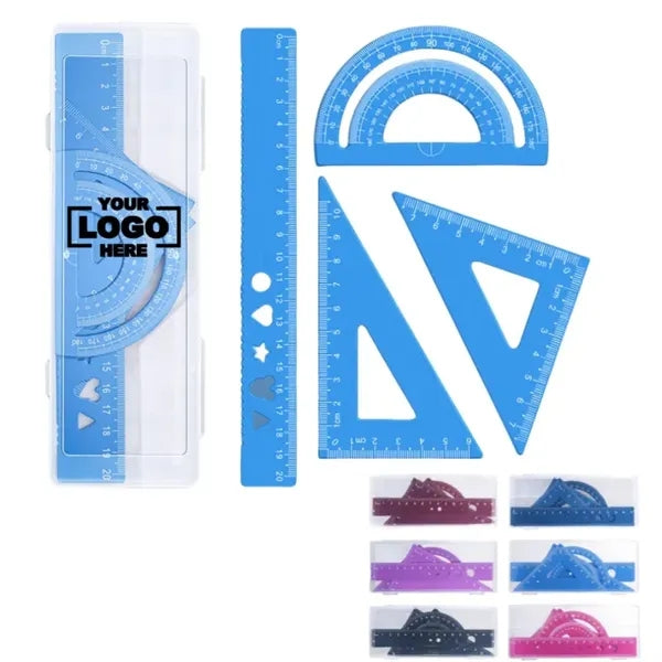 4Pcs Aluminum Alloy Ruler Set
