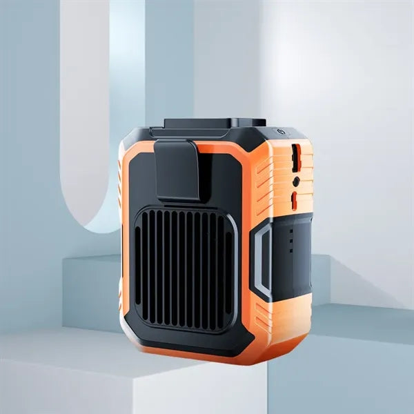 Wearable Waist Clip Fan with Lighting Desktop Stand