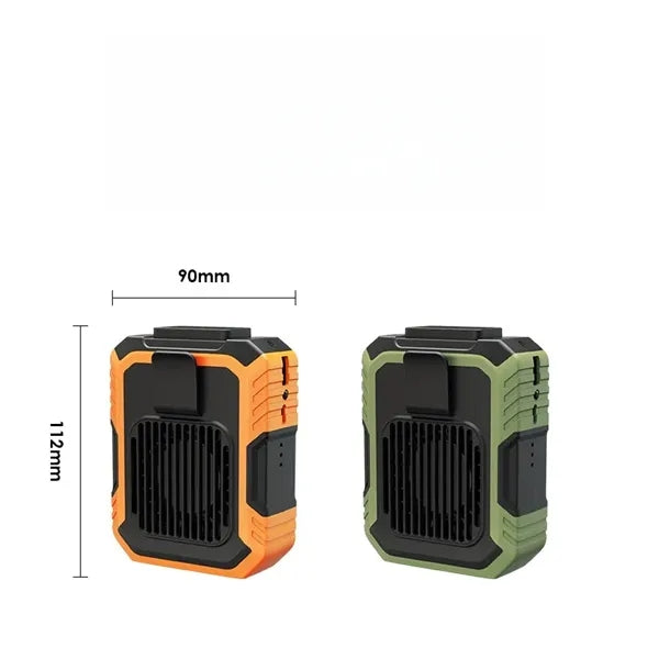 Wearable Waist Clip Fan with Lighting Desktop Stand