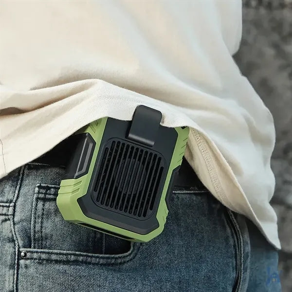 Wearable Waist Clip Fan with Lighting Desktop Stand
