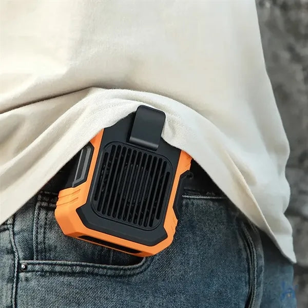 Wearable Waist Clip Fan with Lighting Desktop Stand