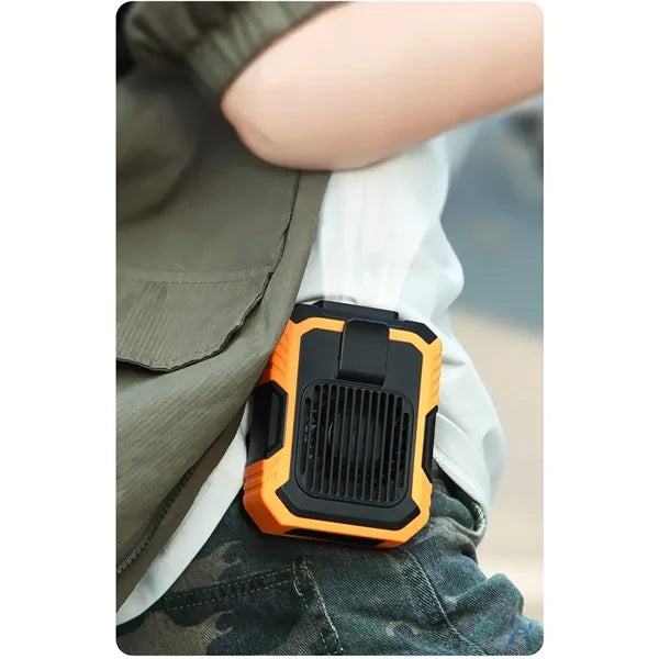 Wearable Waist Clip Fan with Lighting Desktop Stand