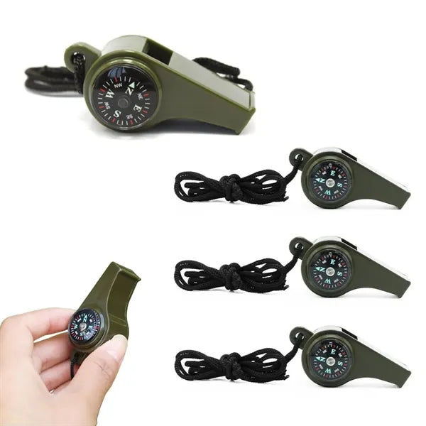 Multifunction Compass Whistle - Custom Imprint